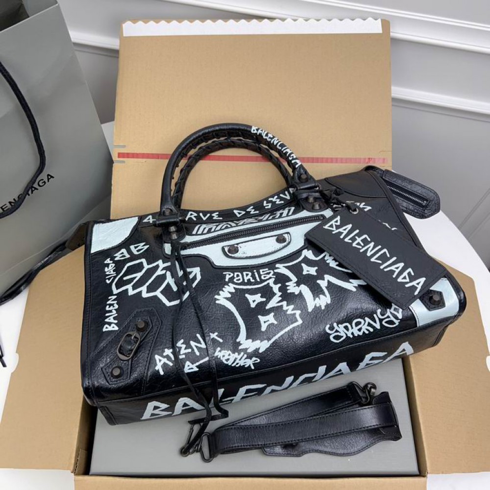 Balenciaga Graffiti Bag city 38x25x14cm Bags