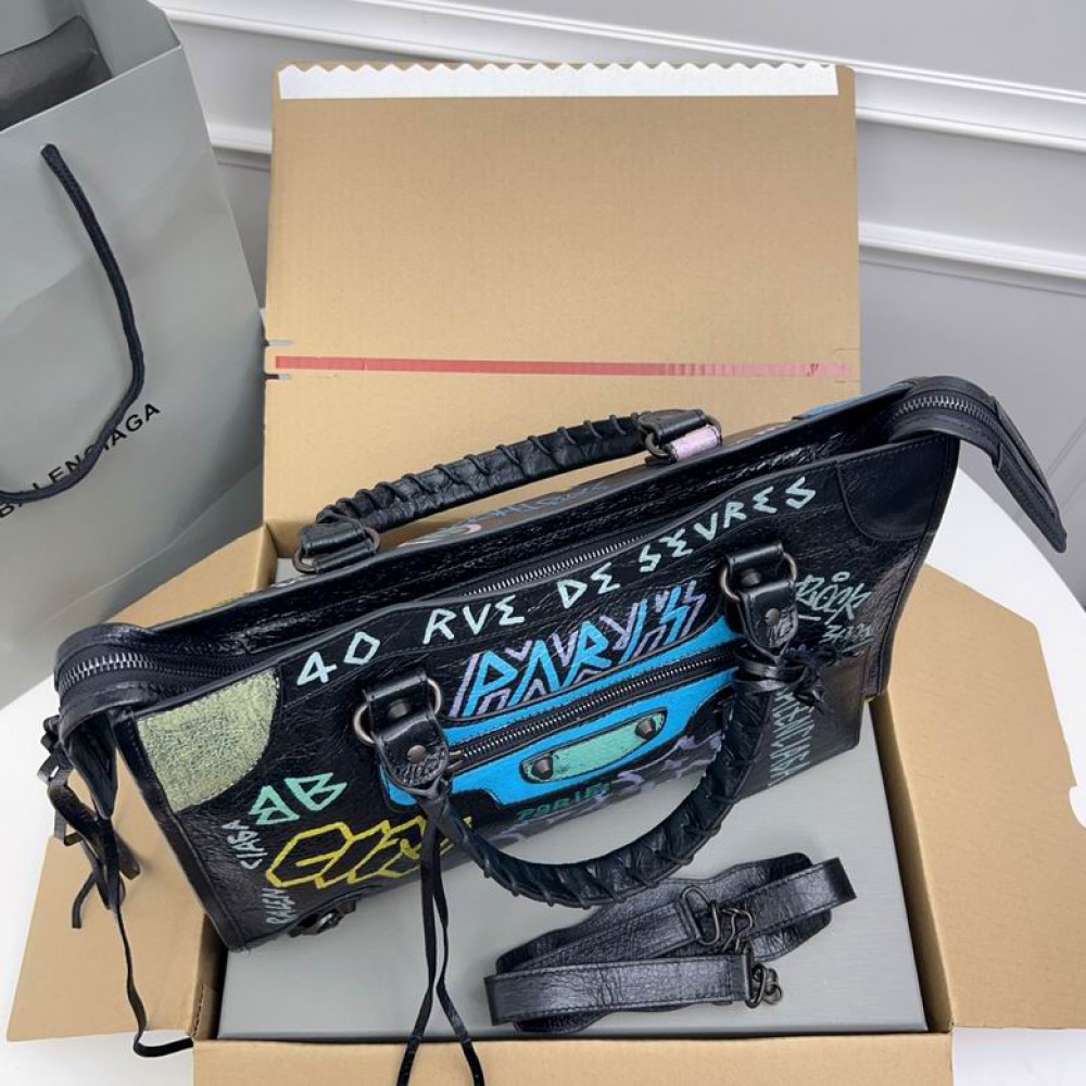 Balenciaga Graffiti Bag city 38x25x14cm Bags