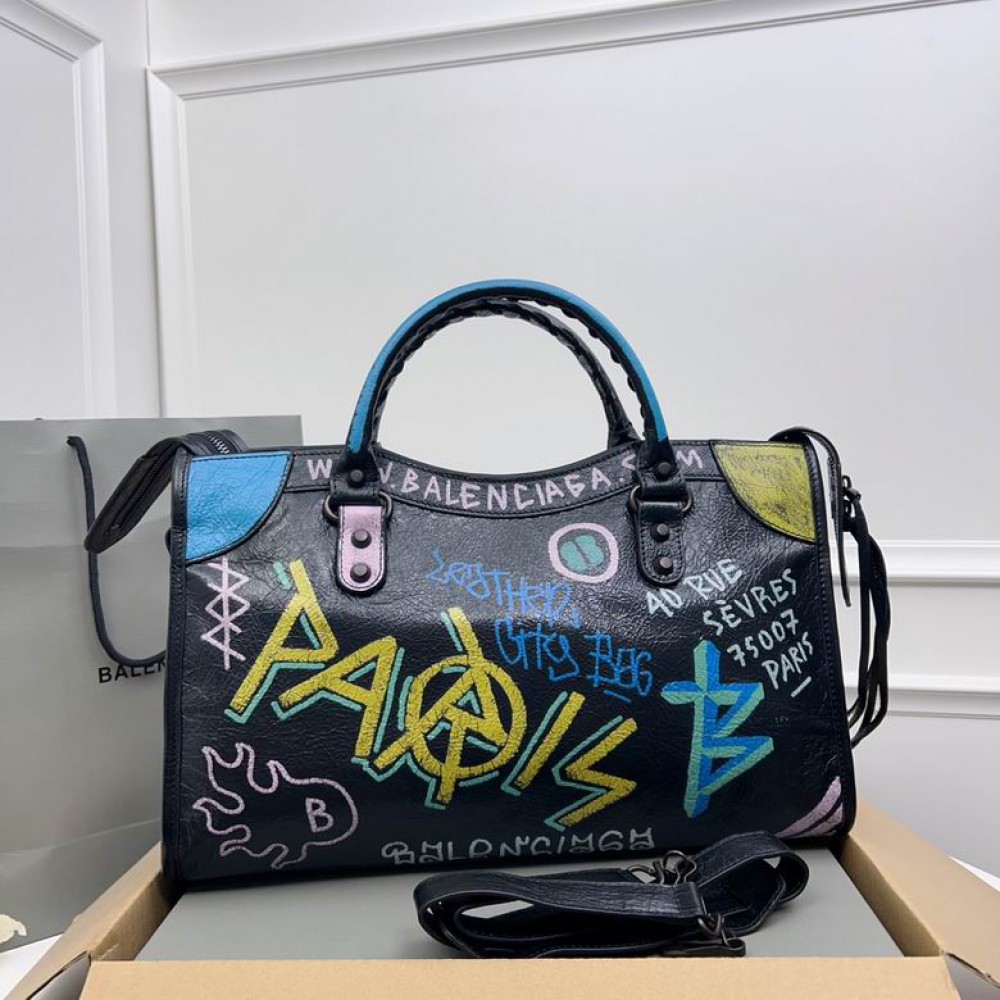 Balenciaga Graffiti Bag city 38x25x14cm Bags
