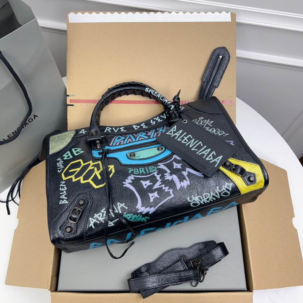 Balenciaga Graffiti Bag city 38x25x14cm Bags