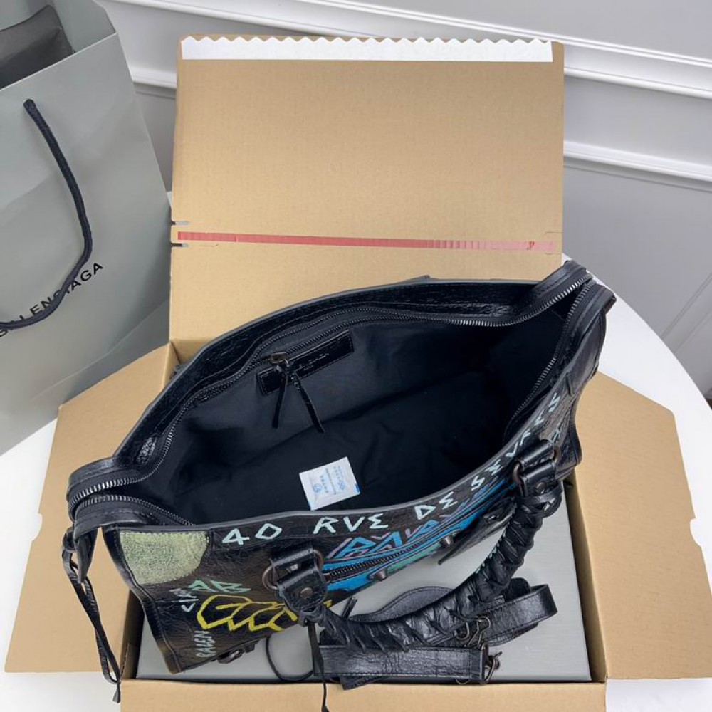 Balenciaga Graffiti Bag city 38x25x14cm Bags