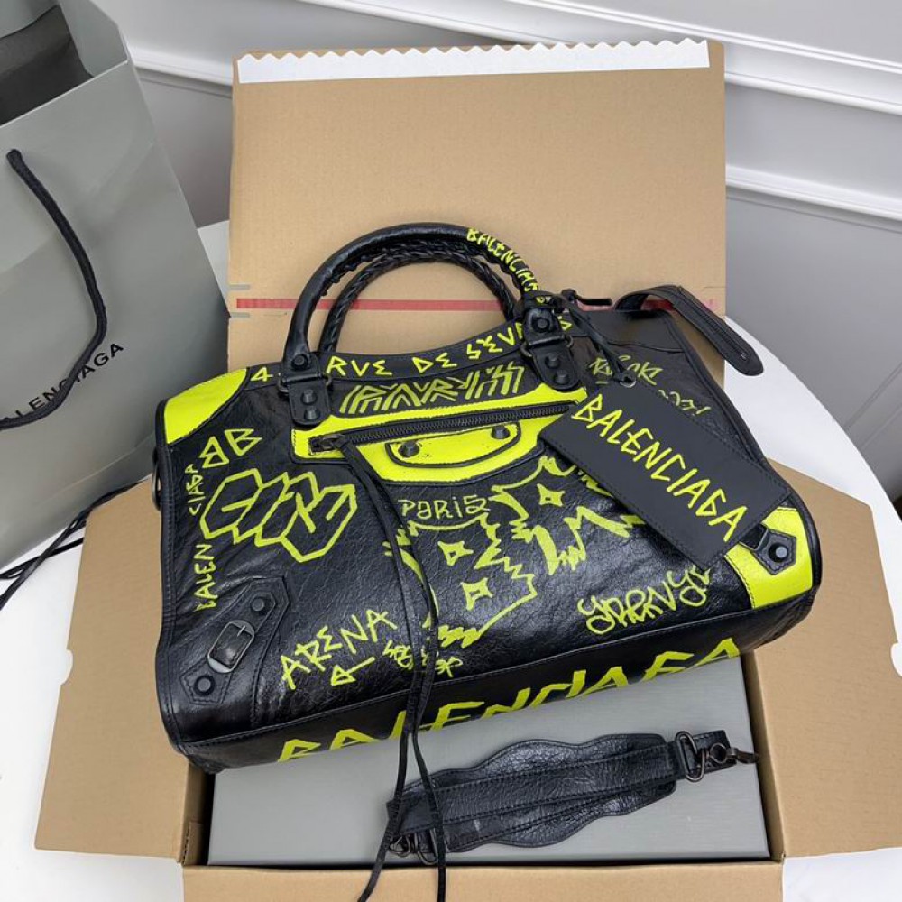 Balenciaga Graffiti Bag city 38x25x14cm Bags