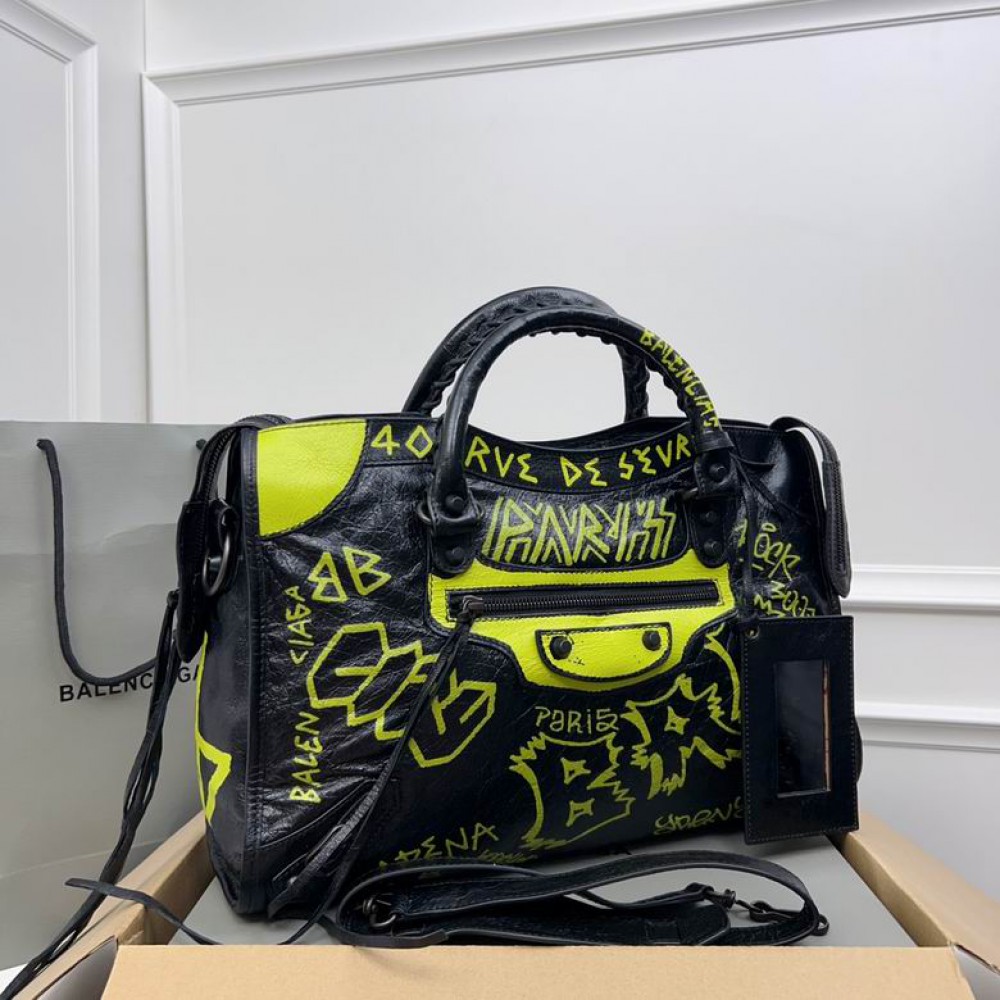 Balenciaga Graffiti Bag city 38x25x14cm Bags