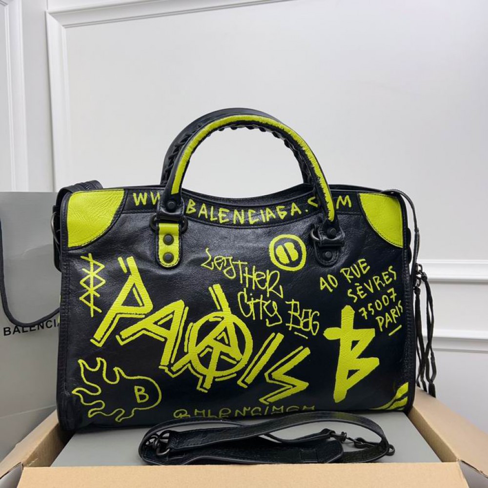 Balenciaga Graffiti Bag city 38x25x14cm Bags