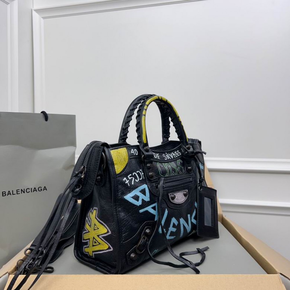Balenciaga Graffiti Bag city 30x20x11cm Bags
