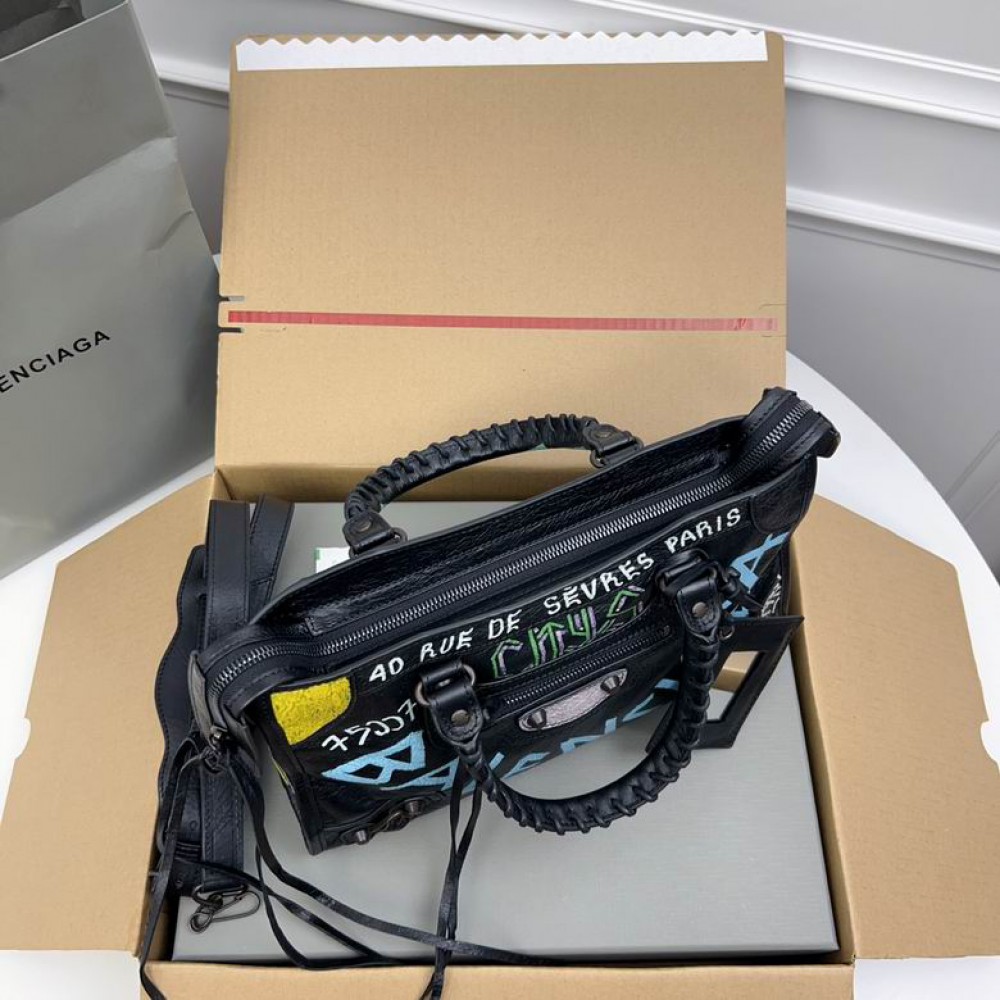 Balenciaga Graffiti Bag city 30x20x11cm Bags