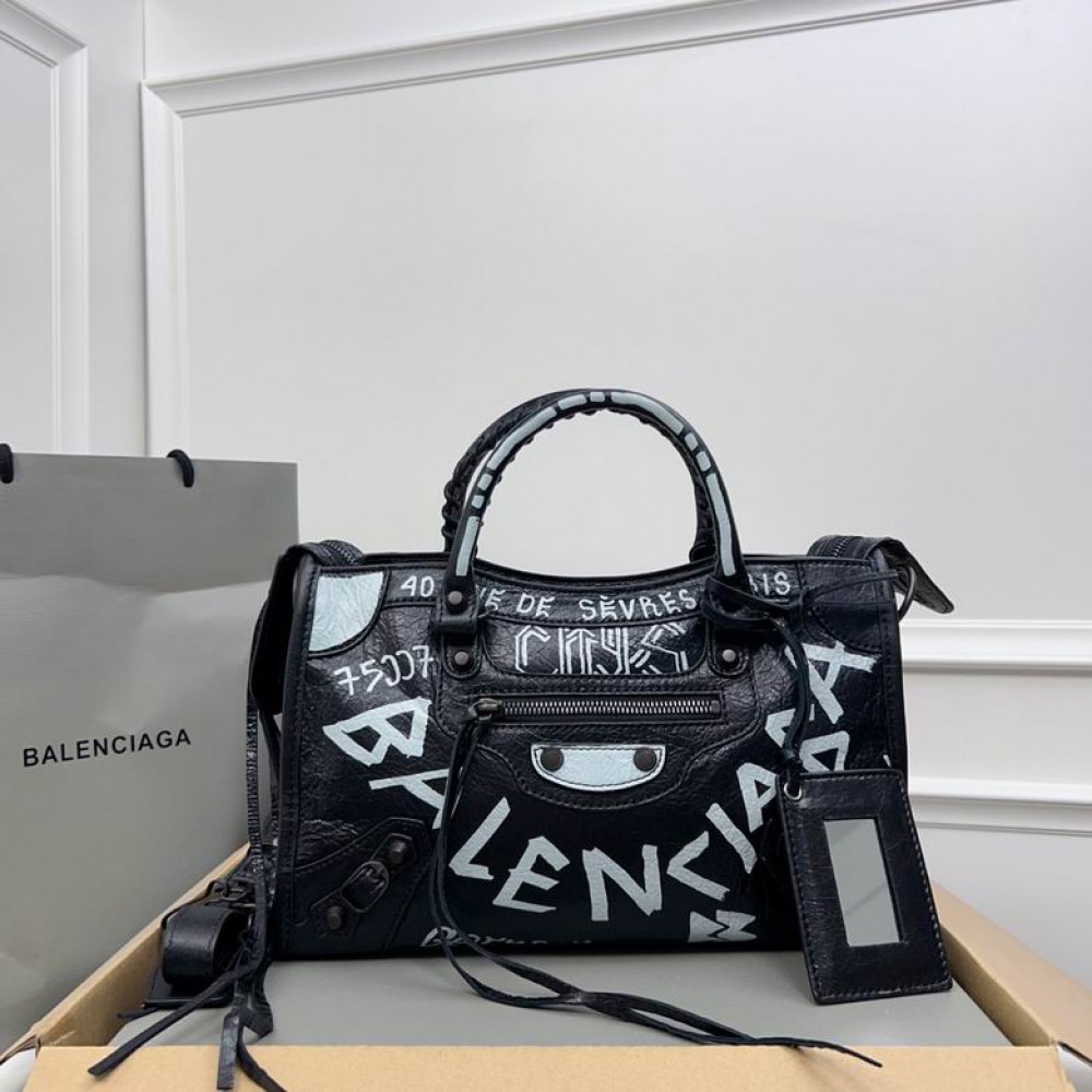 Balenciaga Graffiti Bag city 30x20x11cm Bags