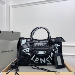 Balenciaga Graffiti Bag city 30x20x11cm Bags