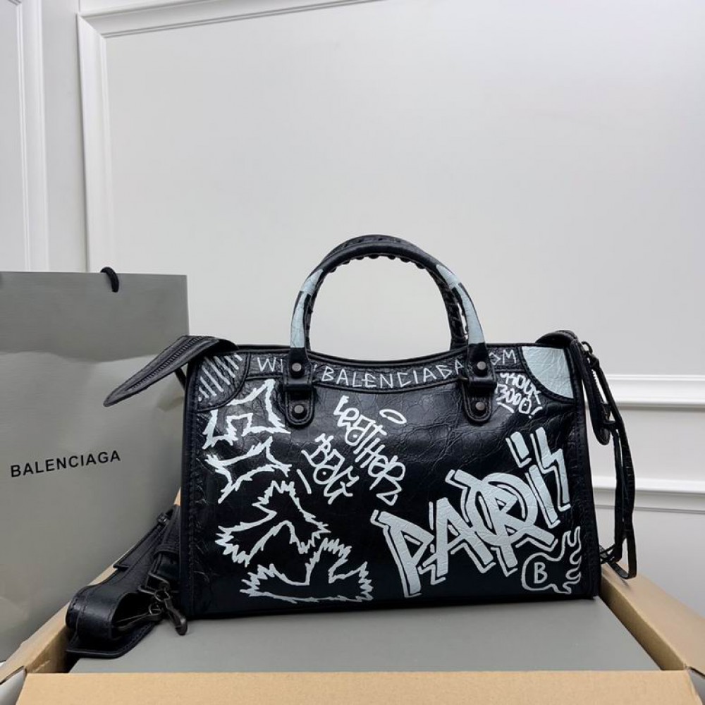 Balenciaga Graffiti Bag city 30x20x11cm Bags