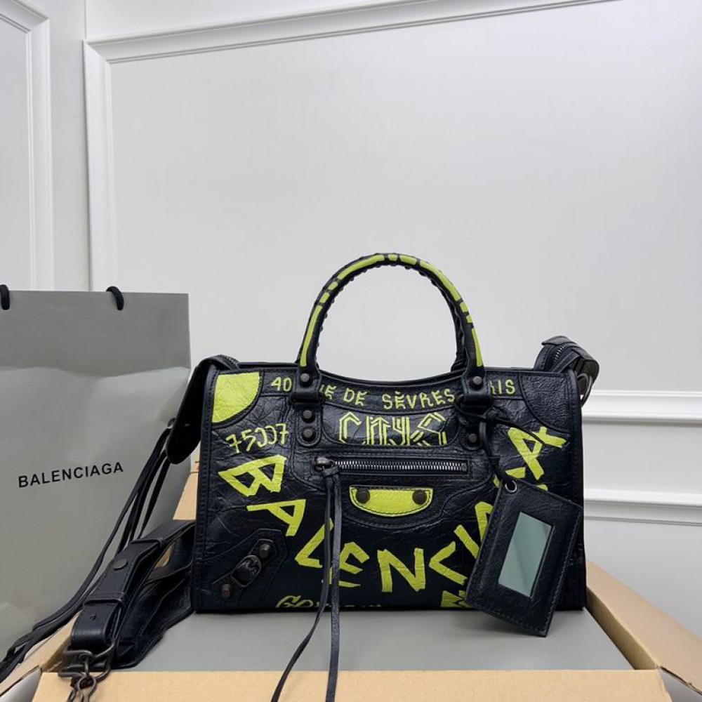 Balenciaga Graffiti Bag city 30x20x11cm Bags