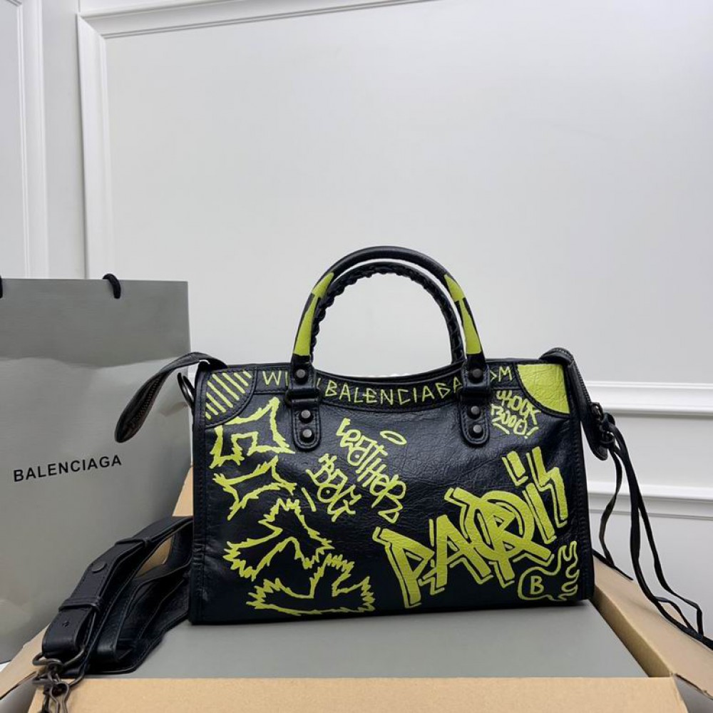 Balenciaga Graffiti Bag city 30x20x11cm Bags
