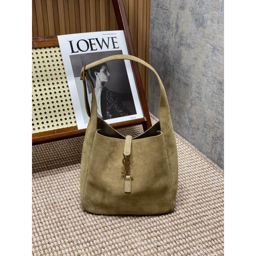 Ysl le 5 a 7 supple 22x22x10cm suede Bags