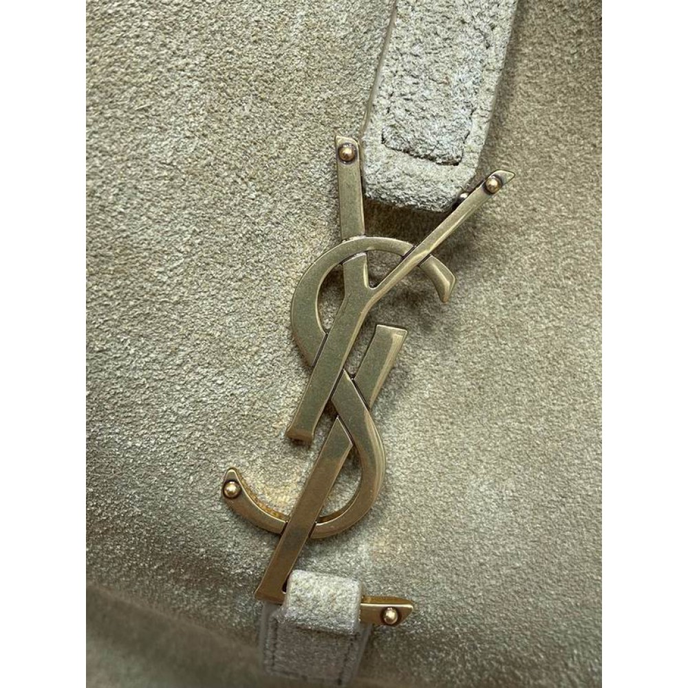 Ysl le 5 a 7 supple 22x22x10cm suede Bags