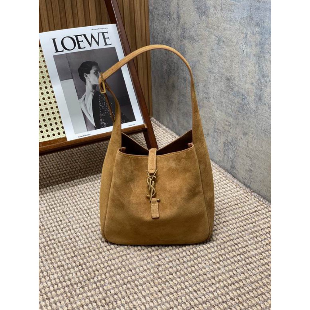 Ysl le 5 a 7 supple 22x22x10cm suede Bags