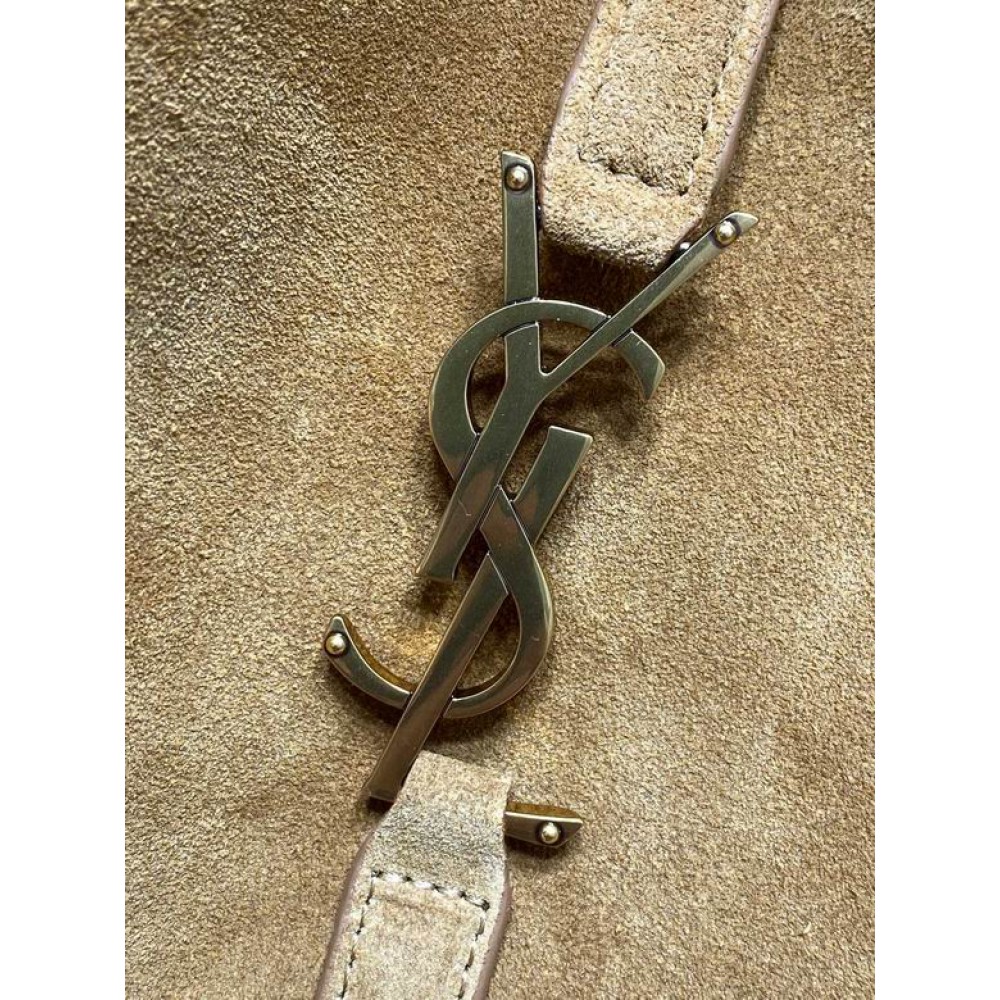 Ysl le 5 a 7 supple 22x22x10cm suede Bags