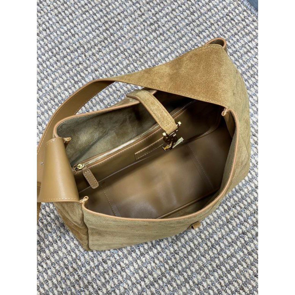 Ysl le 5 a 7 supple 30x31x13cm suede Bags