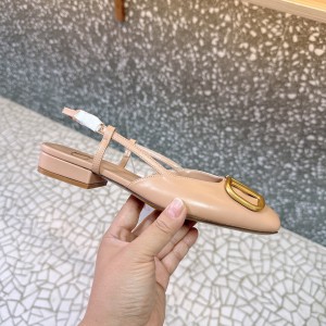 Valentino Garavani VLogo leather slingback flats 35-42 Shoes