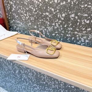 Valentino Garavani VLogo leather slingback flats 35-42 Shoes