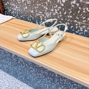 Valentino Garavani VLogo leather slingback flats 35-42 Shoes