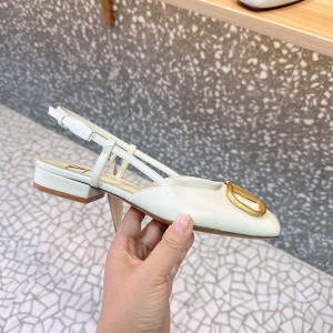 Valentino Garavani VLogo leather slingback flats 35-42 Shoes