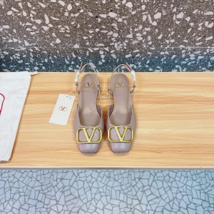 Valentino Garavani VLogo leather slingback flats 35-42 Shoes