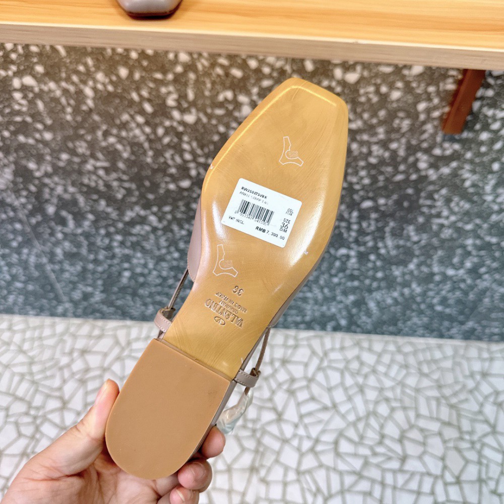 Valentino Garavani VLogo leather slingback flats 35-42 Shoes