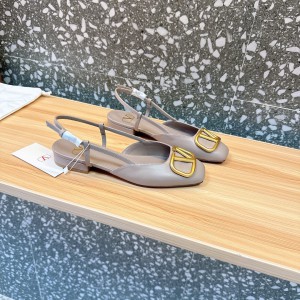 Valentino Garavani VLogo leather slingback flats 35-42 Shoes