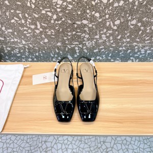 Valentino Garavani VLogo leather slingback flats 35-42 Shoes