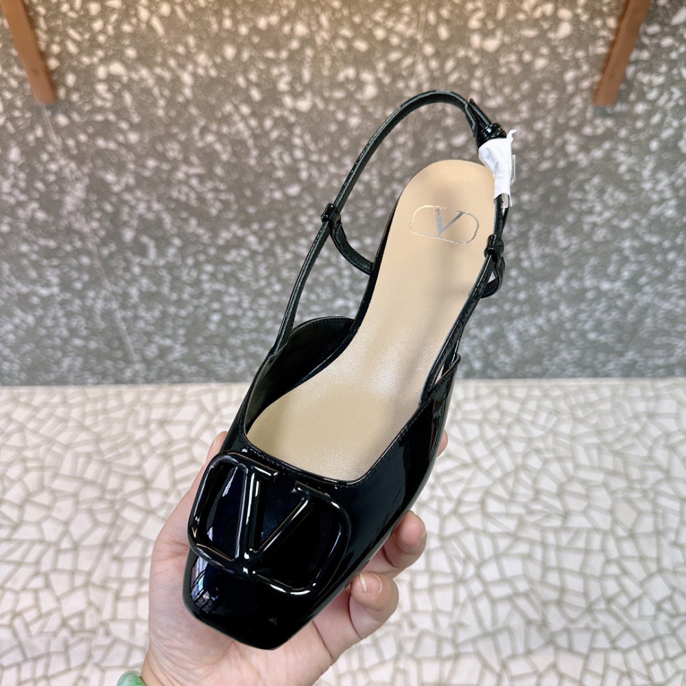 Valentino Garavani VLogo leather slingback flats 35-42 Shoes