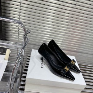 CELINE TRIOMPHE 5cm SLINGBACK in PATENT CALFSKIN 35-41 Shoes