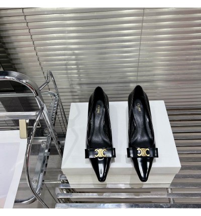 CELINE TRIOMPHE 5cm SLINGBACK in PATENT CALFSKIN 35-41