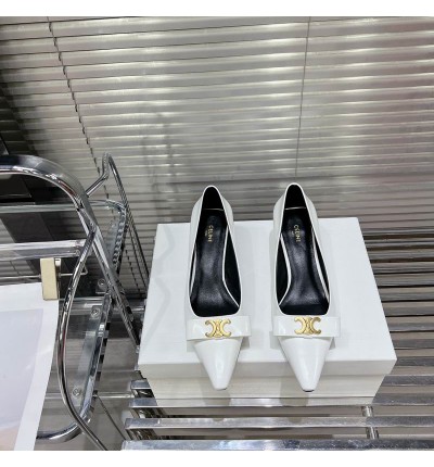 CELINE TRIOMPHE 5cm SLINGBACK in PATENT CALFSKIN 35-41