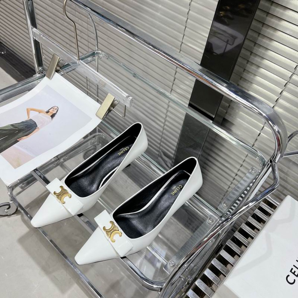 CELINE TRIOMPHE 5cm SLINGBACK in PATENT CALFSKIN 35-41 Shoes