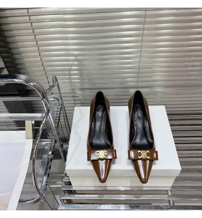 CELINE TRIOMPHE 5cm SLINGBACK in PATENT CALFSKIN 35-41