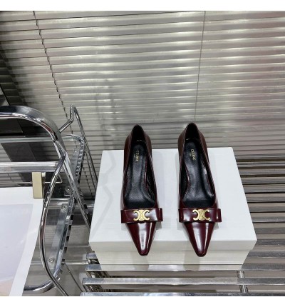 CELINE TRIOMPHE 5cm SLINGBACK in PATENT CALFSKIN 35-41