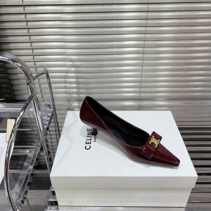 CELINE TRIOMPHE 5cm SLINGBACK in PATENT CALFSKIN 35-41 Shoes