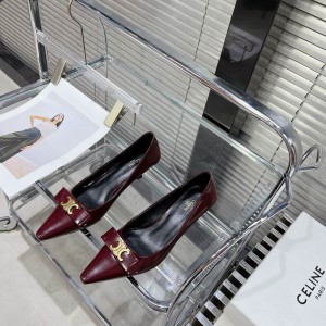 CELINE TRIOMPHE 5cm SLINGBACK in PATENT CALFSKIN 35-41 Shoes