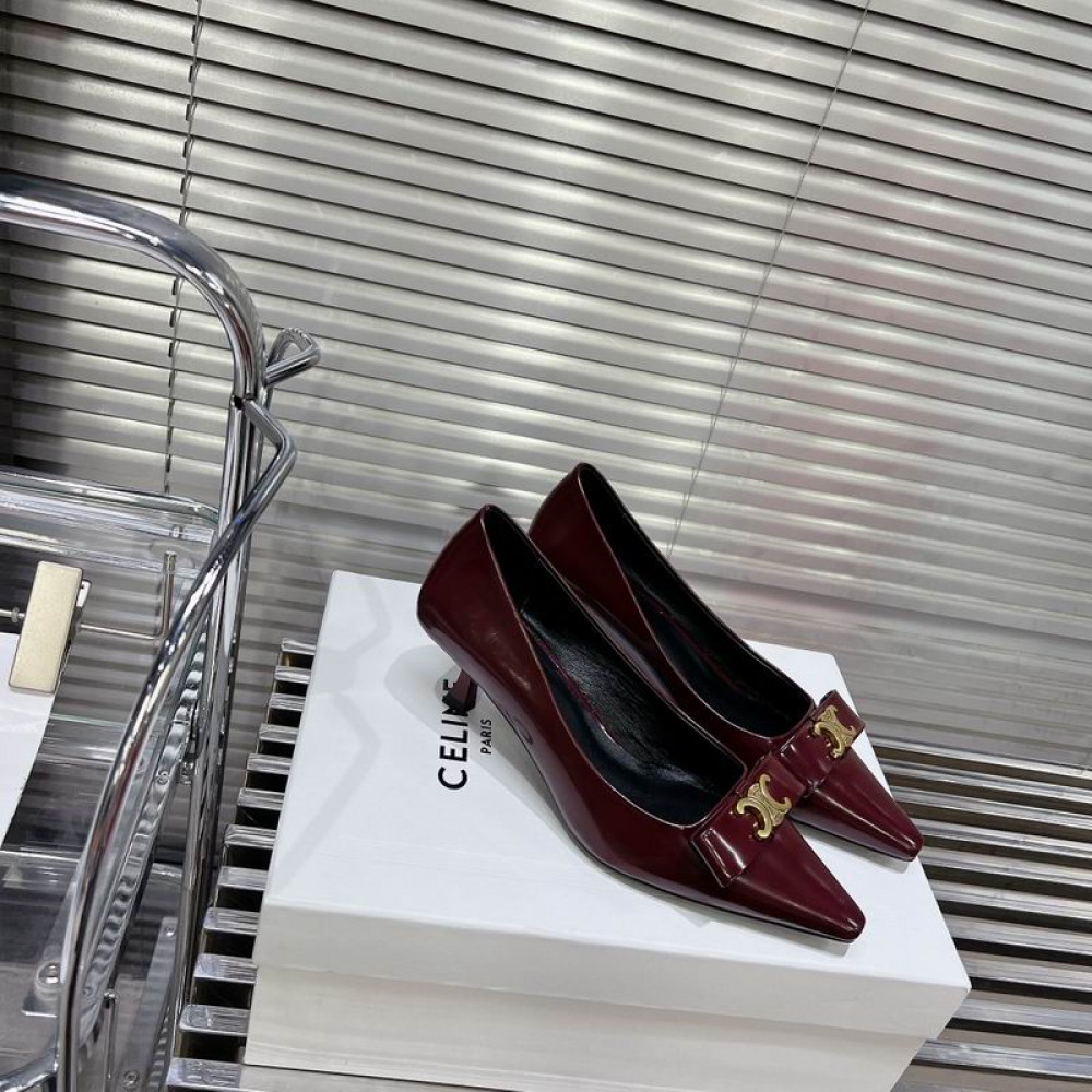 CELINE TRIOMPHE 5cm SLINGBACK in PATENT CALFSKIN 35-41 Shoes