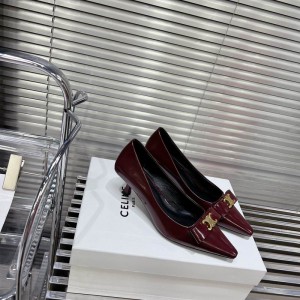 CELINE TRIOMPHE 5cm SLINGBACK in PATENT CALFSKIN 35-41 Shoes