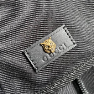 GUCCI Techno Fabric Backpack Bag Black 429037 32x45x14cm Bags