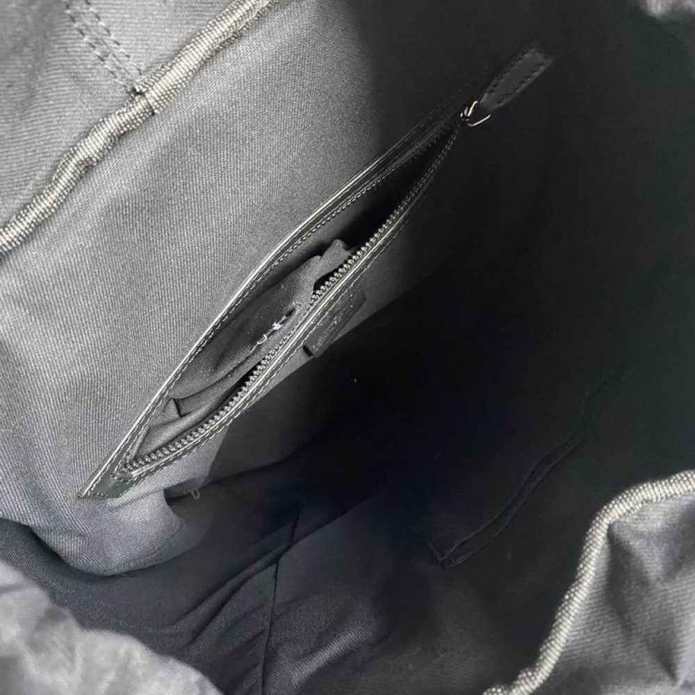 GUCCI Techno Fabric Backpack Bag Black 429037 32x45x14cm Bags