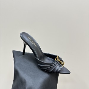 Ysl BABYLONE mules in smooth leather 9cm 35-41 Shoes