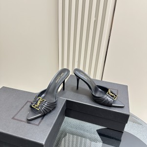 Ysl BABYLONE mules in smooth leather 9cm 35-41 Shoes