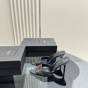 Ysl BABYLONE mules in smooth leather 9cm 35-41 Shoes