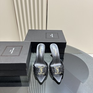 Ysl BABYLONE mules in smooth leather 9cm 35-41 Shoes