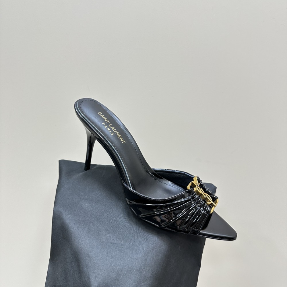 Ysl BABYLONE mules in pattent leather 9cm 35-41 Shoes