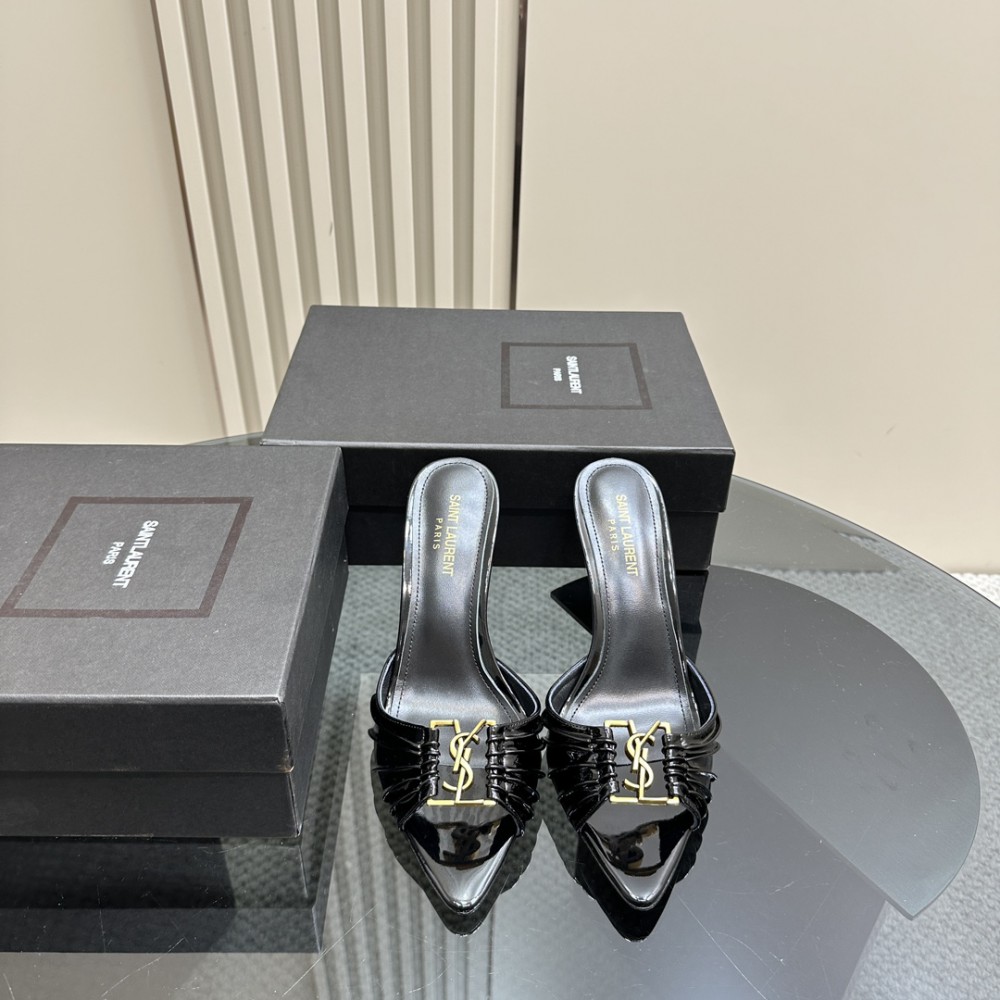 Ysl BABYLONE mules in pattent leather 9cm 35-41 Shoes