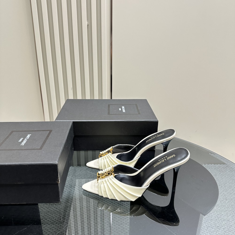 Ysl BABYLONE mules in pattent leather 9cm 35-41 Shoes