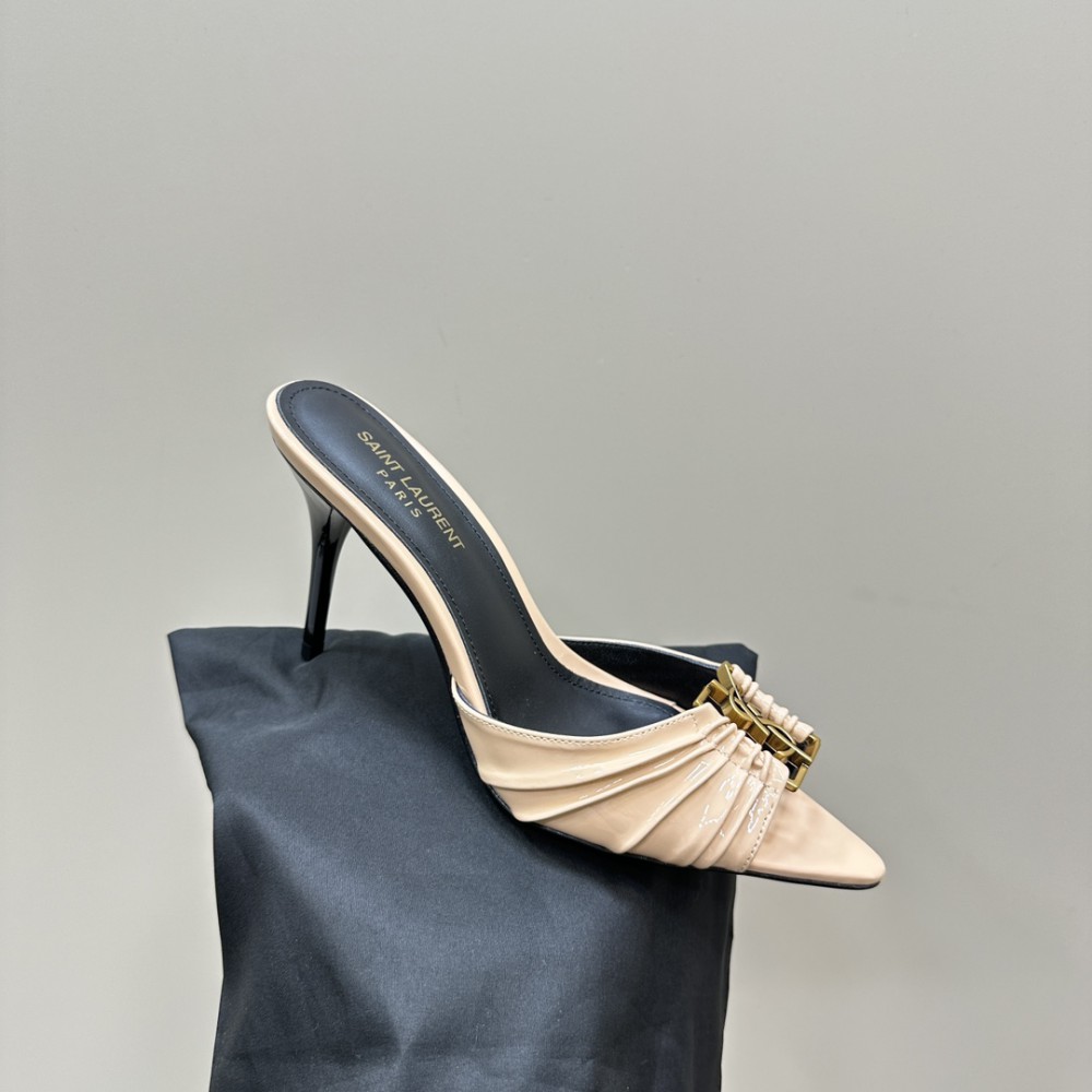 Ysl BABYLONE mules in pattent leather 9cm 35-41 Shoes