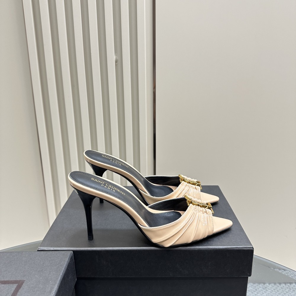 Ysl BABYLONE mules in pattent leather 9cm 35-41 Shoes